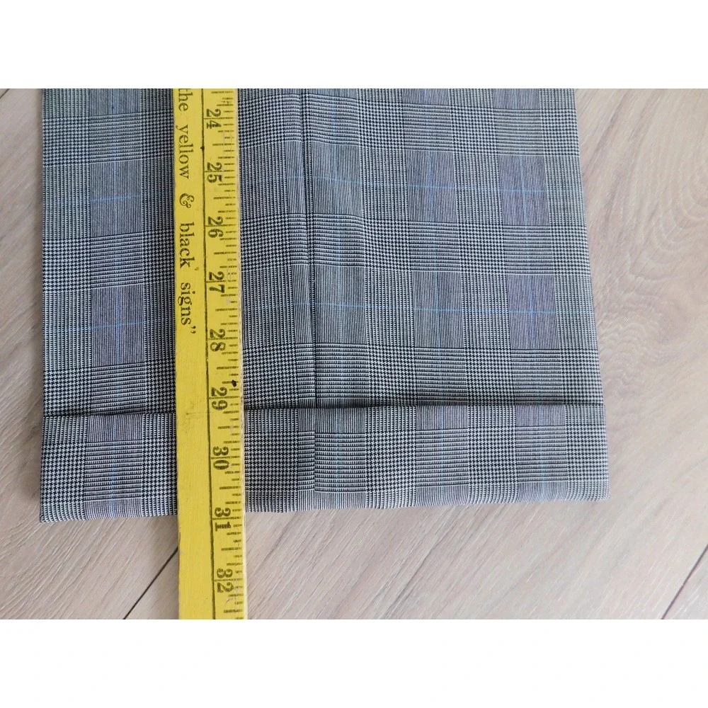 Brooks Brothers Makers Suit Mens 42L 36x31 Gray Wool Glen Plaid 2 Piece Made USA